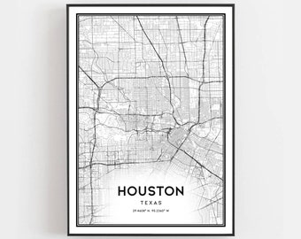Houston map Etsy photograph about Printable Gold Card Application Harris County titled Houston map Etsy